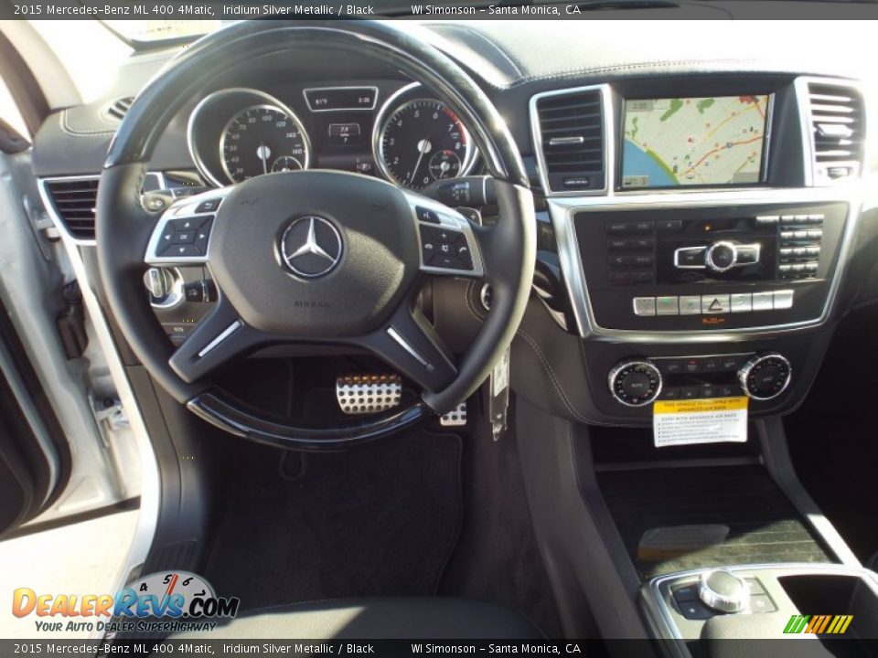 2015 Mercedes-Benz ML 400 4Matic Iridium Silver Metallic / Black Photo #9