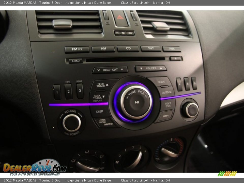 2012 Mazda MAZDA3 i Touring 5 Door Indigo Lights Mica / Dune Beige Photo #10