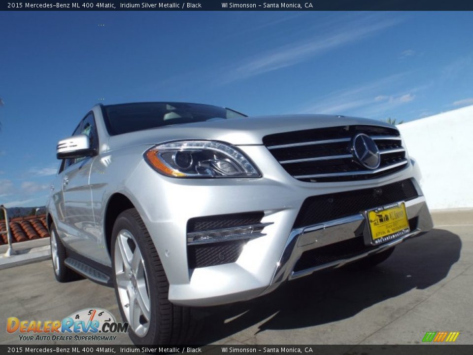 2015 Mercedes-Benz ML 400 4Matic Iridium Silver Metallic / Black Photo #11