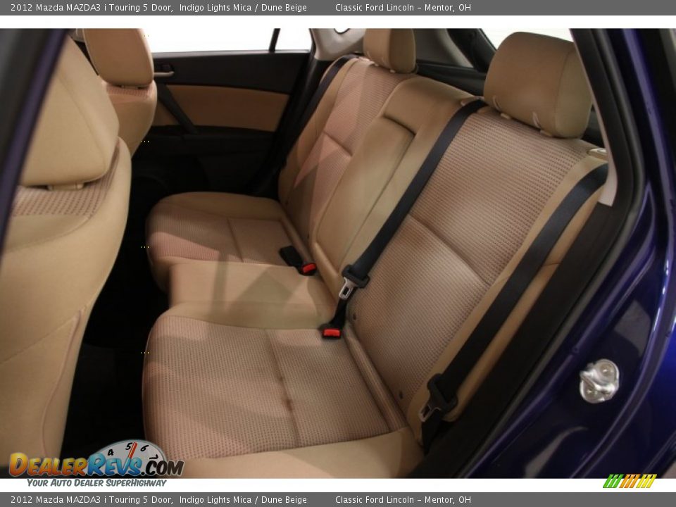 2012 Mazda MAZDA3 i Touring 5 Door Indigo Lights Mica / Dune Beige Photo #13