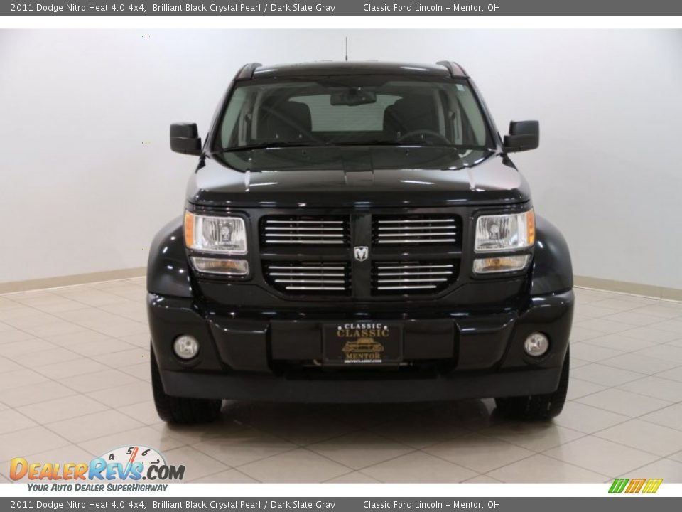 2011 Dodge Nitro Heat 4.0 4x4 Brilliant Black Crystal Pearl / Dark Slate Gray Photo #2