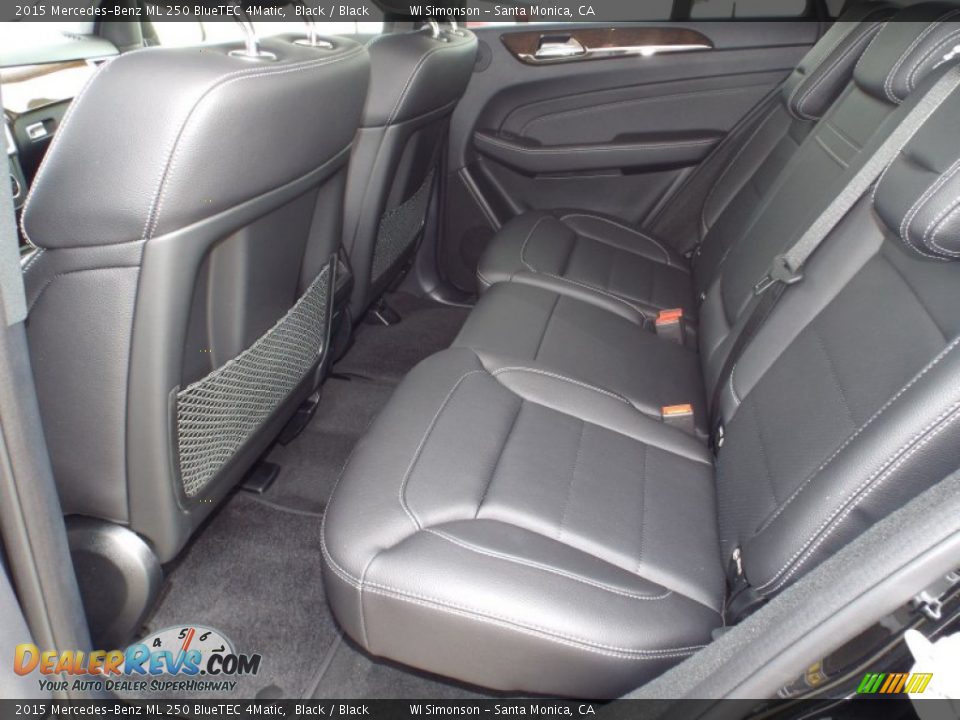 Rear Seat of 2015 Mercedes-Benz ML 250 BlueTEC 4Matic Photo #8