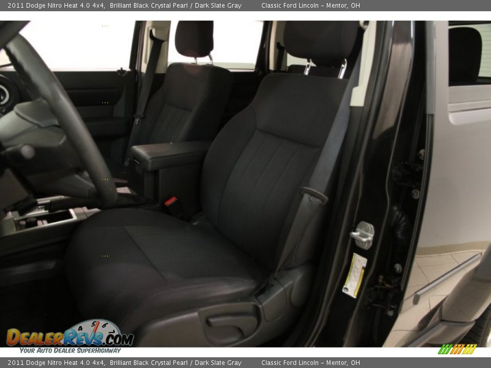 2011 Dodge Nitro Heat 4.0 4x4 Brilliant Black Crystal Pearl / Dark Slate Gray Photo #5