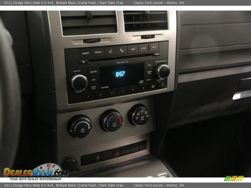 2011 Dodge Nitro Heat 4.0 4x4 Brilliant Black Crystal Pearl / Dark Slate Gray Photo #8
