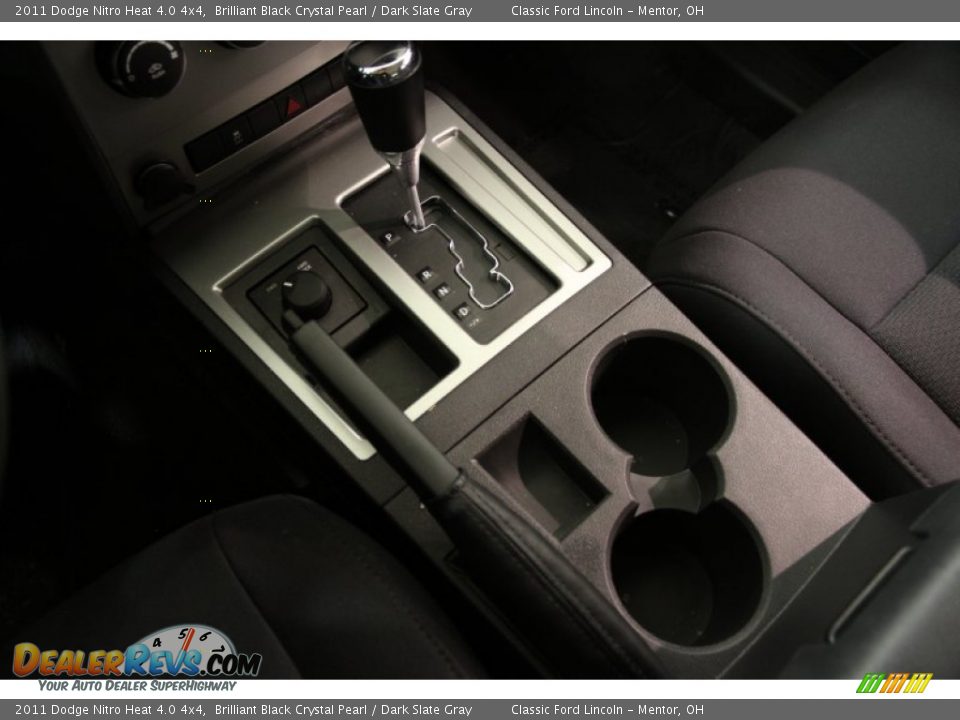 2011 Dodge Nitro Heat 4.0 4x4 Brilliant Black Crystal Pearl / Dark Slate Gray Photo #9