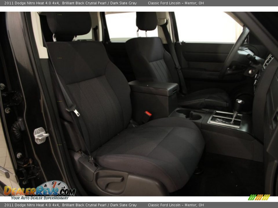 2011 Dodge Nitro Heat 4.0 4x4 Brilliant Black Crystal Pearl / Dark Slate Gray Photo #11