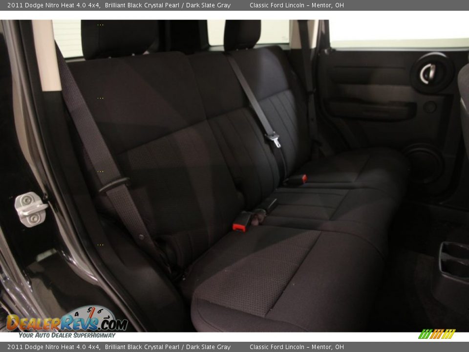 2011 Dodge Nitro Heat 4.0 4x4 Brilliant Black Crystal Pearl / Dark Slate Gray Photo #12