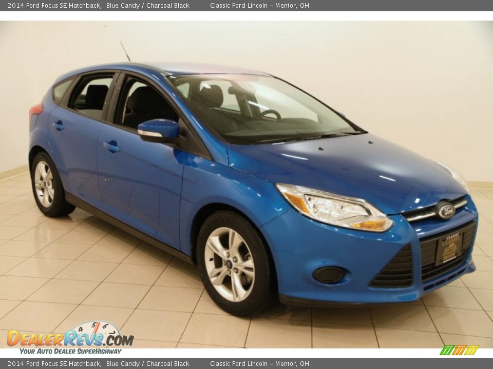 2014 Ford Focus SE Hatchback Blue Candy / Charcoal Black Photo #1