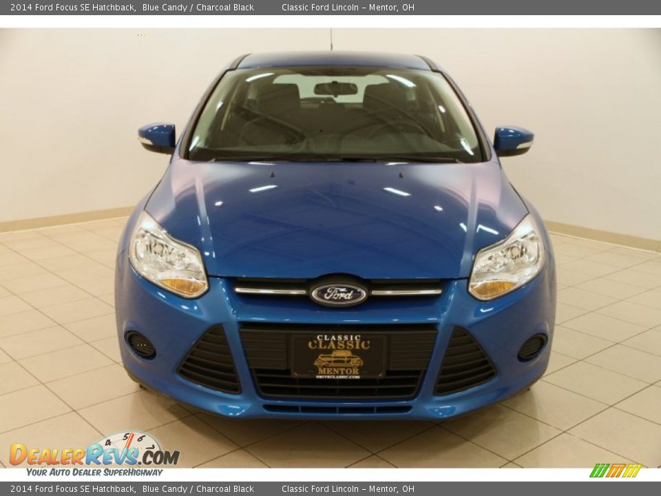 2014 Ford Focus SE Hatchback Blue Candy / Charcoal Black Photo #2