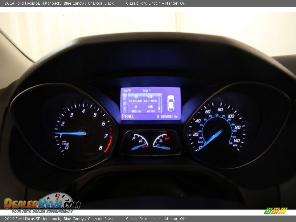 2014 Ford Focus SE Hatchback Blue Candy / Charcoal Black Photo #7
