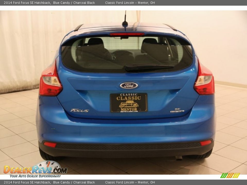 2014 Ford Focus SE Hatchback Blue Candy / Charcoal Black Photo #13