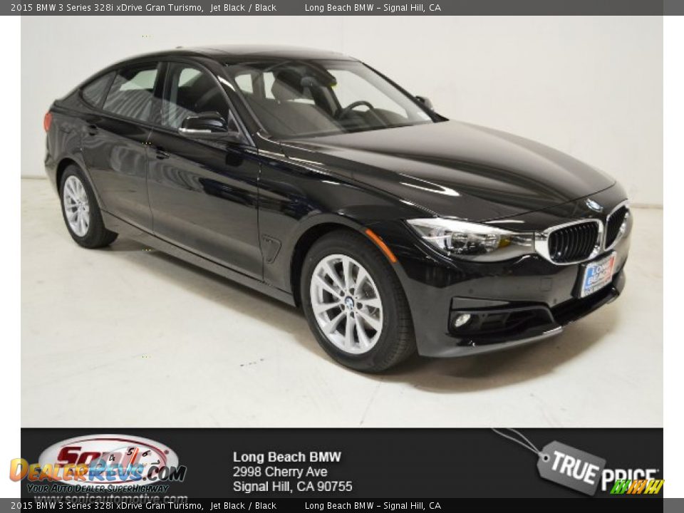 2015 BMW 3 Series 328i xDrive Gran Turismo Jet Black / Black Photo #1