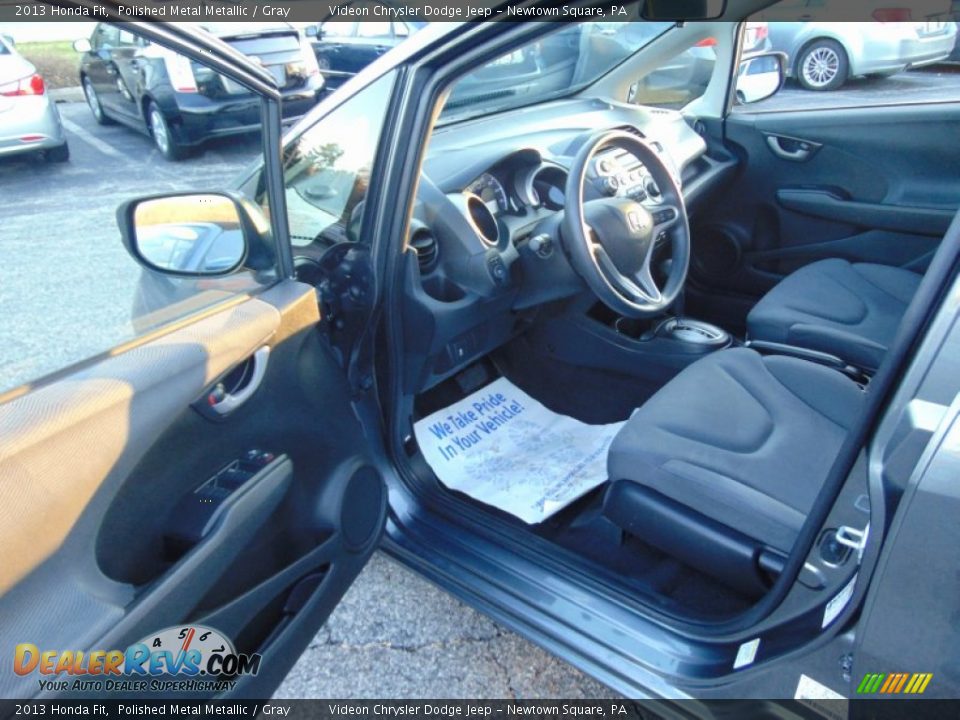 2013 Honda Fit Polished Metal Metallic / Gray Photo #14