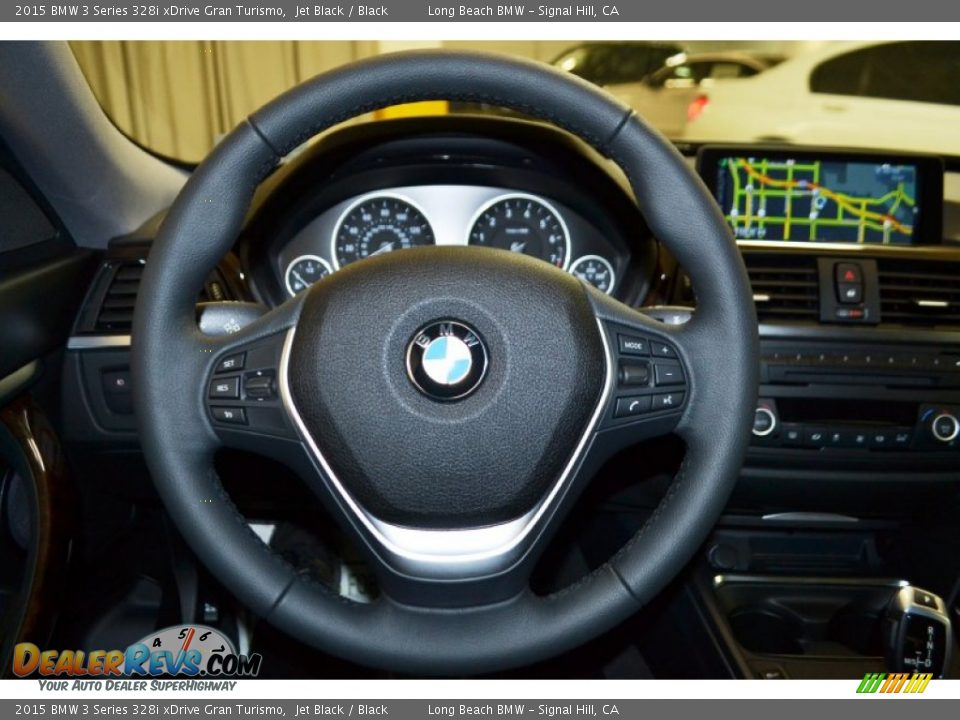 2015 BMW 3 Series 328i xDrive Gran Turismo Jet Black / Black Photo #8