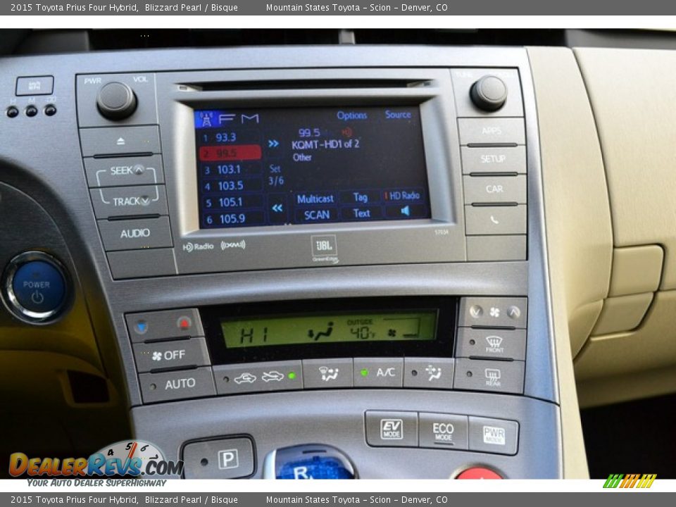 2015 Toyota Prius Four Hybrid Blizzard Pearl / Bisque Photo #11