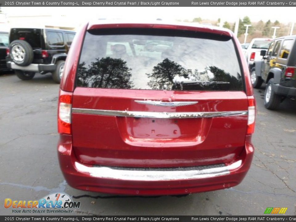 2015 Chrysler Town & Country Touring-L Deep Cherry Red Crystal Pearl / Black/Light Graystone Photo #7