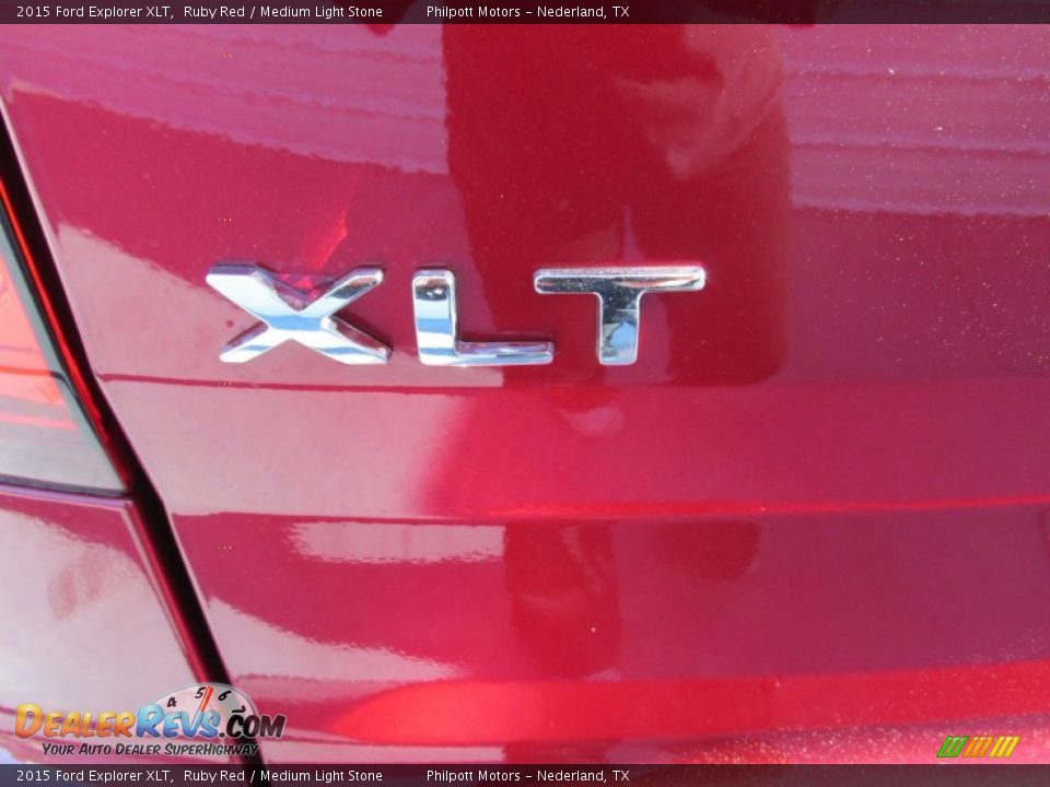 2015 Ford Explorer XLT Ruby Red / Medium Light Stone Photo #13