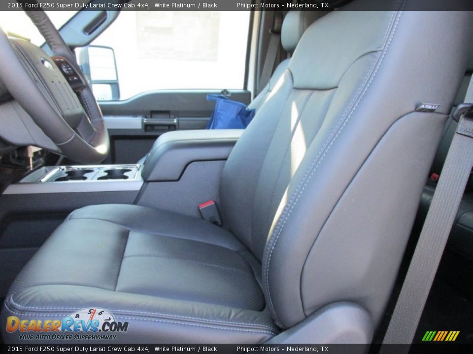 2015 Ford F250 Super Duty Lariat Crew Cab 4x4 White Platinum / Black Photo #26