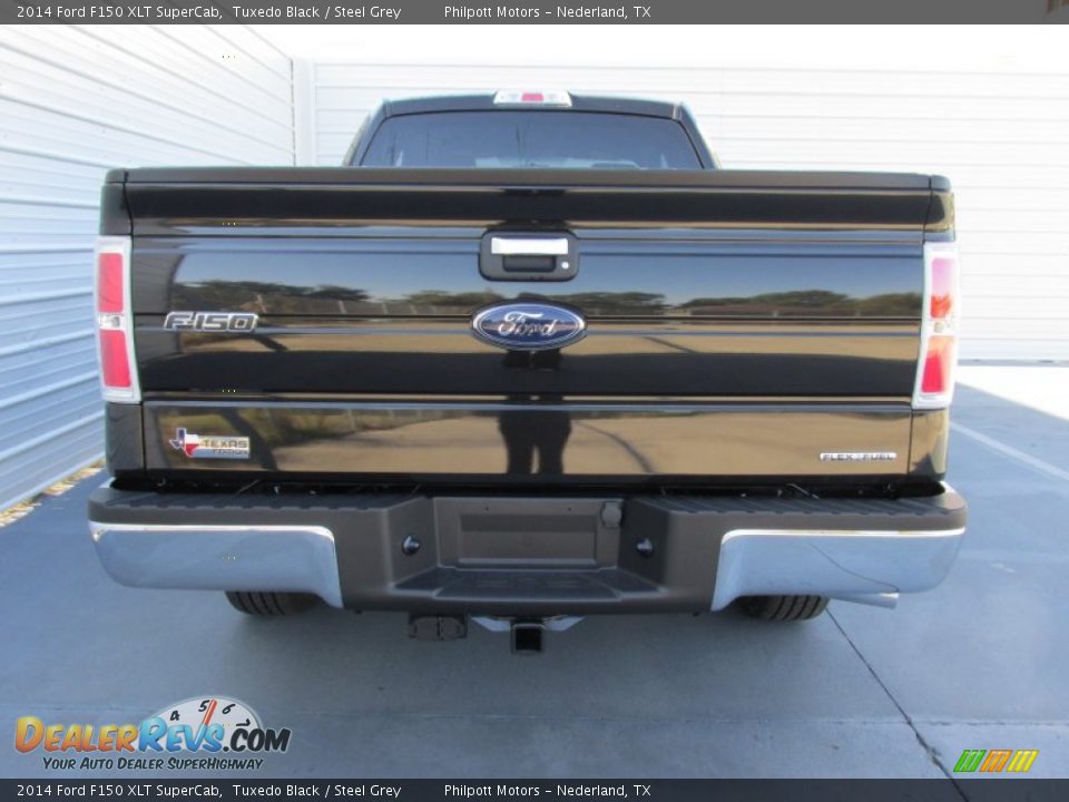 2014 Ford F150 XLT SuperCab Tuxedo Black / Steel Grey Photo #5