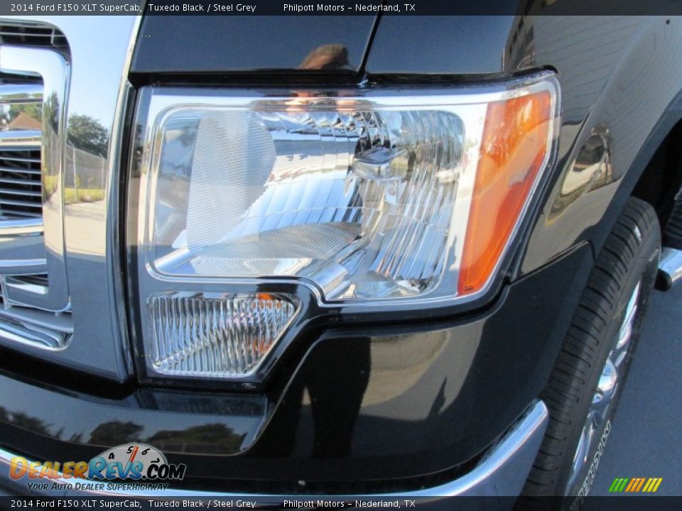 2014 Ford F150 XLT SuperCab Tuxedo Black / Steel Grey Photo #9