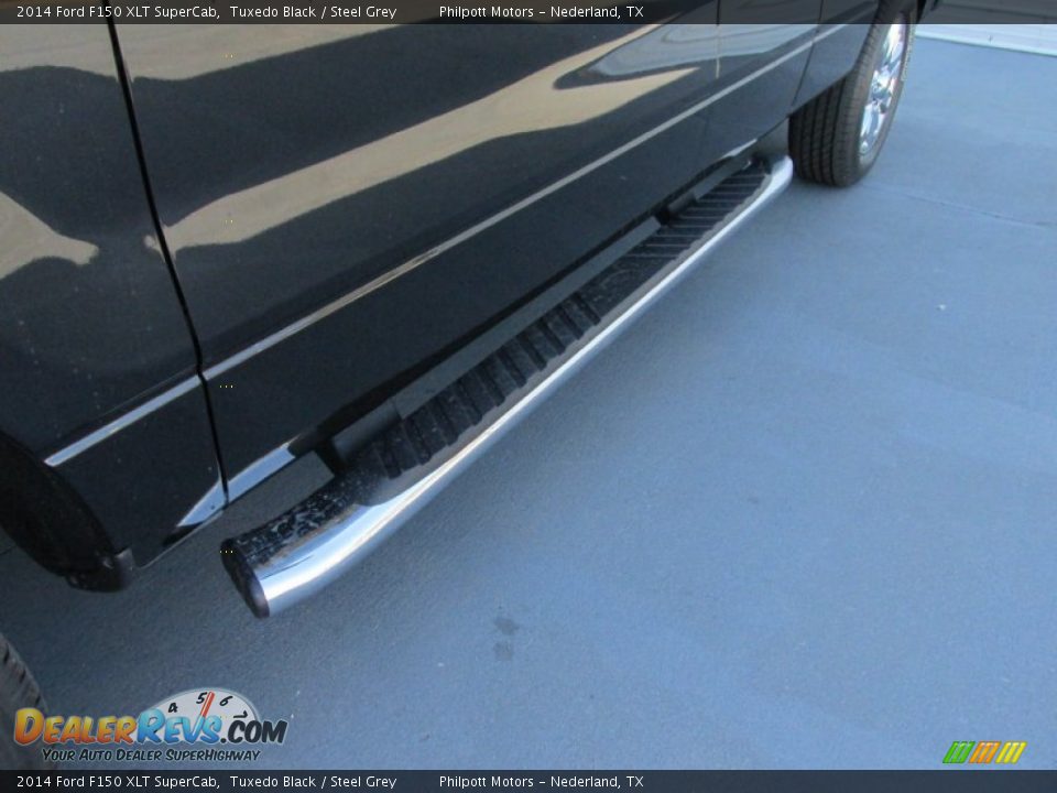 2014 Ford F150 XLT SuperCab Tuxedo Black / Steel Grey Photo #12