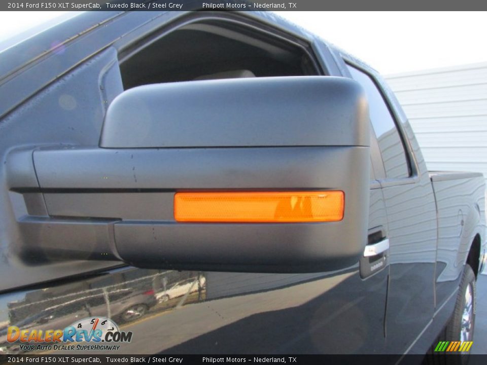 2014 Ford F150 XLT SuperCab Tuxedo Black / Steel Grey Photo #13