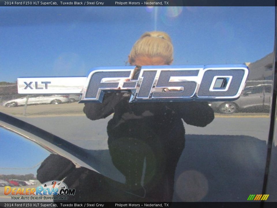 2014 Ford F150 XLT SuperCab Tuxedo Black / Steel Grey Photo #14