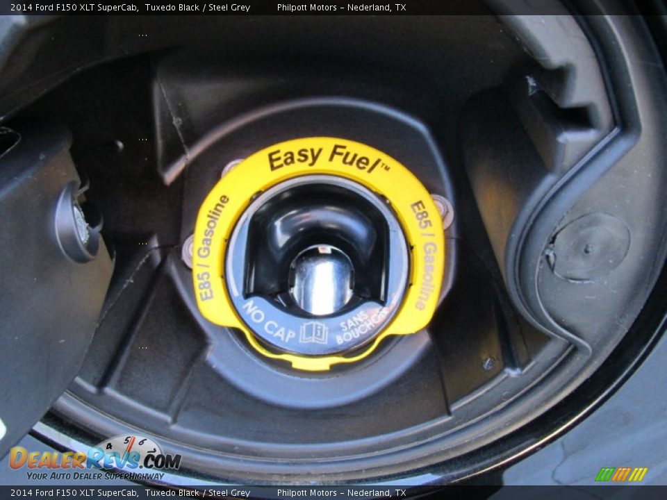 2014 Ford F150 XLT SuperCab Tuxedo Black / Steel Grey Photo #15