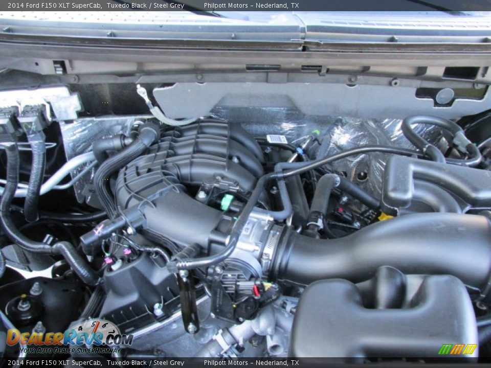 2014 Ford F150 XLT SuperCab Tuxedo Black / Steel Grey Photo #18