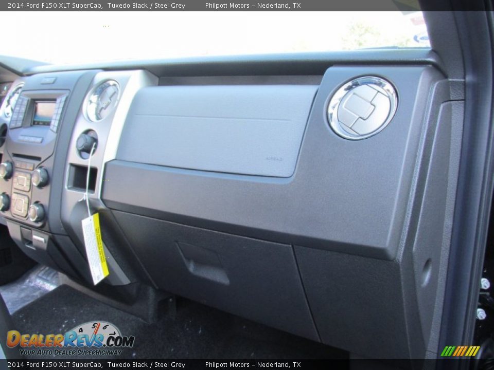 2014 Ford F150 XLT SuperCab Tuxedo Black / Steel Grey Photo #19