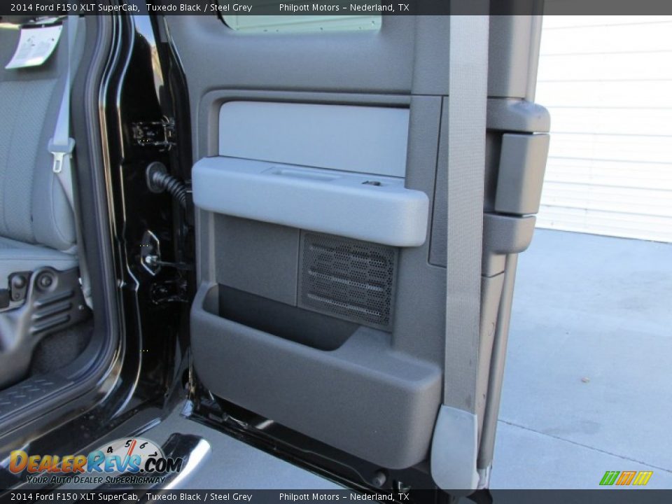 2014 Ford F150 XLT SuperCab Tuxedo Black / Steel Grey Photo #21