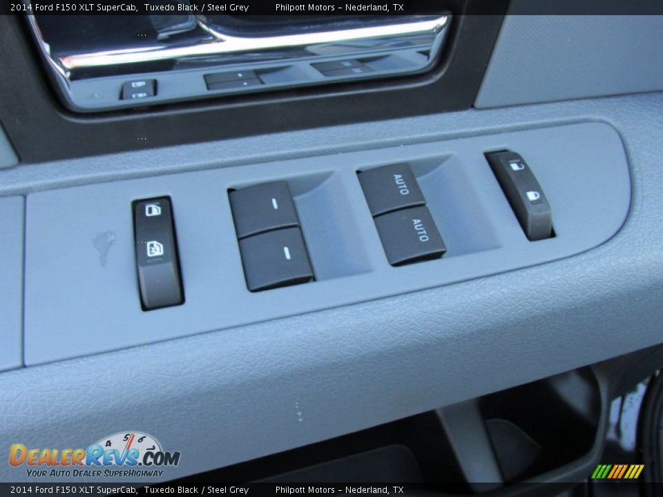 2014 Ford F150 XLT SuperCab Tuxedo Black / Steel Grey Photo #24