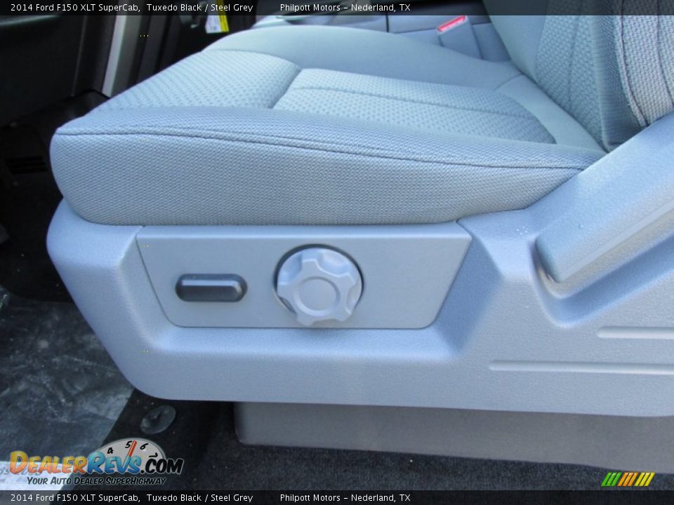 2014 Ford F150 XLT SuperCab Tuxedo Black / Steel Grey Photo #26