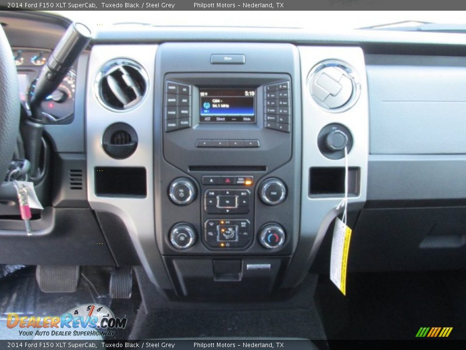2014 Ford F150 XLT SuperCab Tuxedo Black / Steel Grey Photo #28