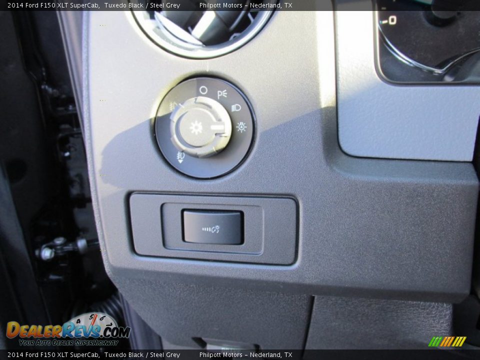 2014 Ford F150 XLT SuperCab Tuxedo Black / Steel Grey Photo #33