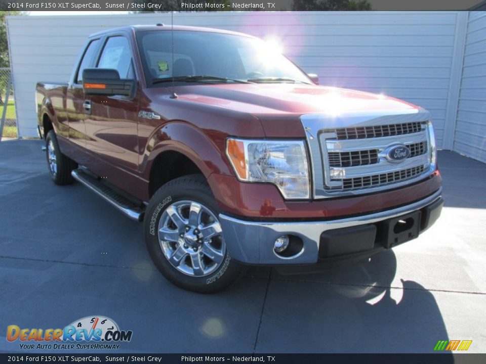 2014 Ford F150 XLT SuperCab Sunset / Steel Grey Photo #1
