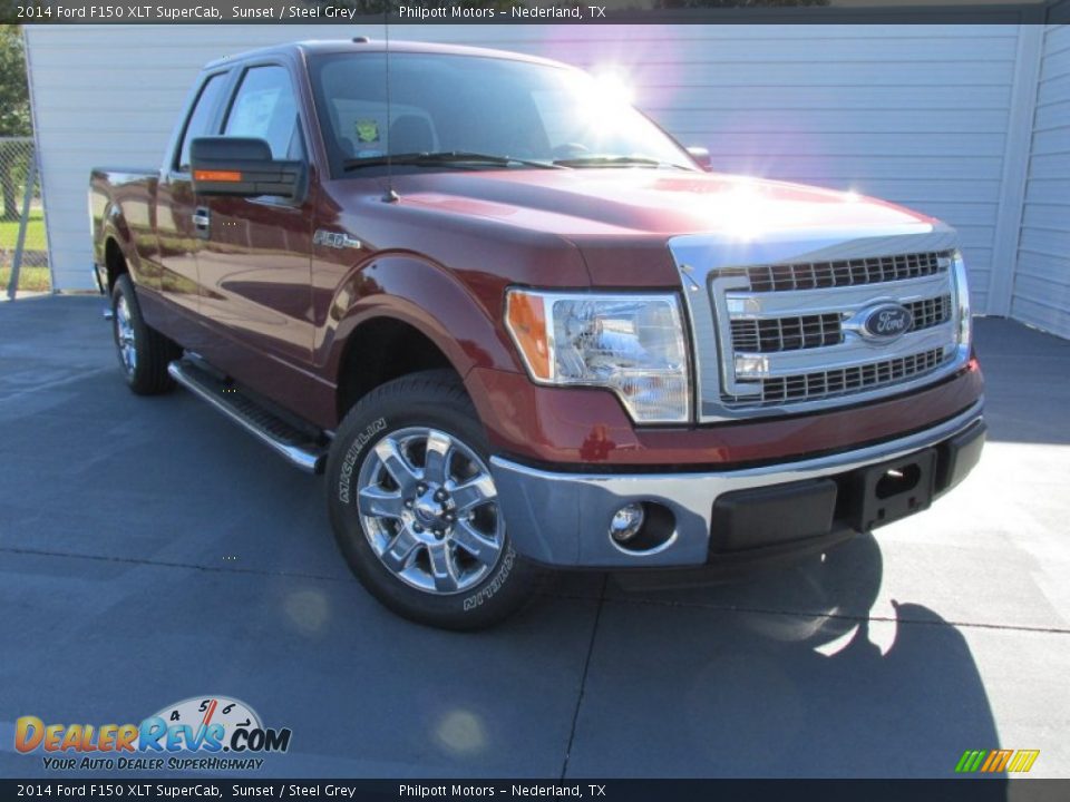 2014 Ford F150 XLT SuperCab Sunset / Steel Grey Photo #2