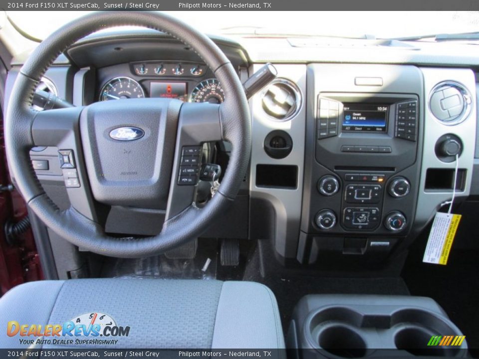 2014 Ford F150 XLT SuperCab Sunset / Steel Grey Photo #28