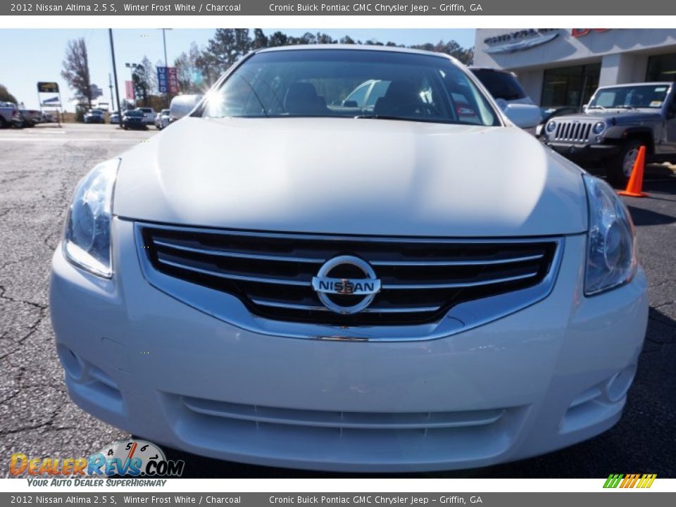 2012 Nissan Altima 2.5 S Winter Frost White / Charcoal Photo #2