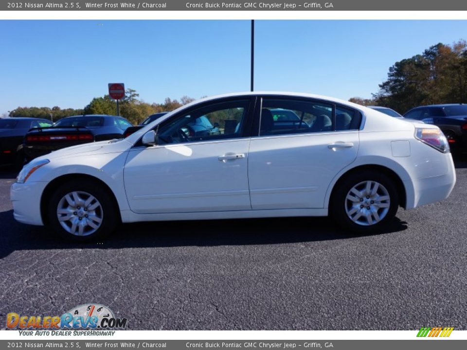 2012 Nissan Altima 2.5 S Winter Frost White / Charcoal Photo #4