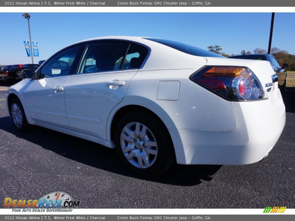 2012 Nissan Altima 2.5 S Winter Frost White / Charcoal Photo #5