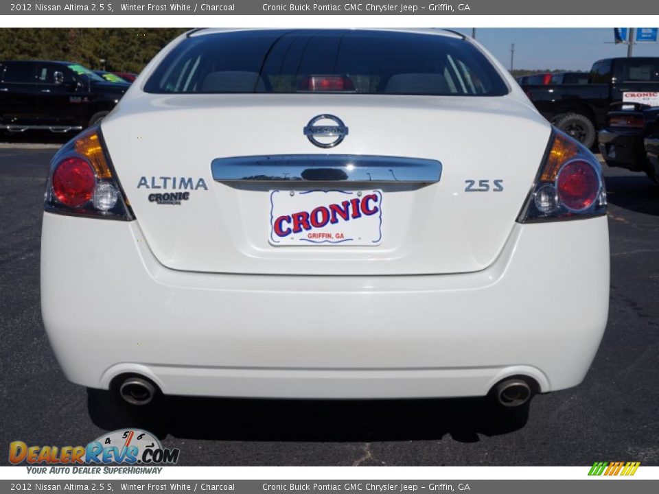 2012 Nissan Altima 2.5 S Winter Frost White / Charcoal Photo #6