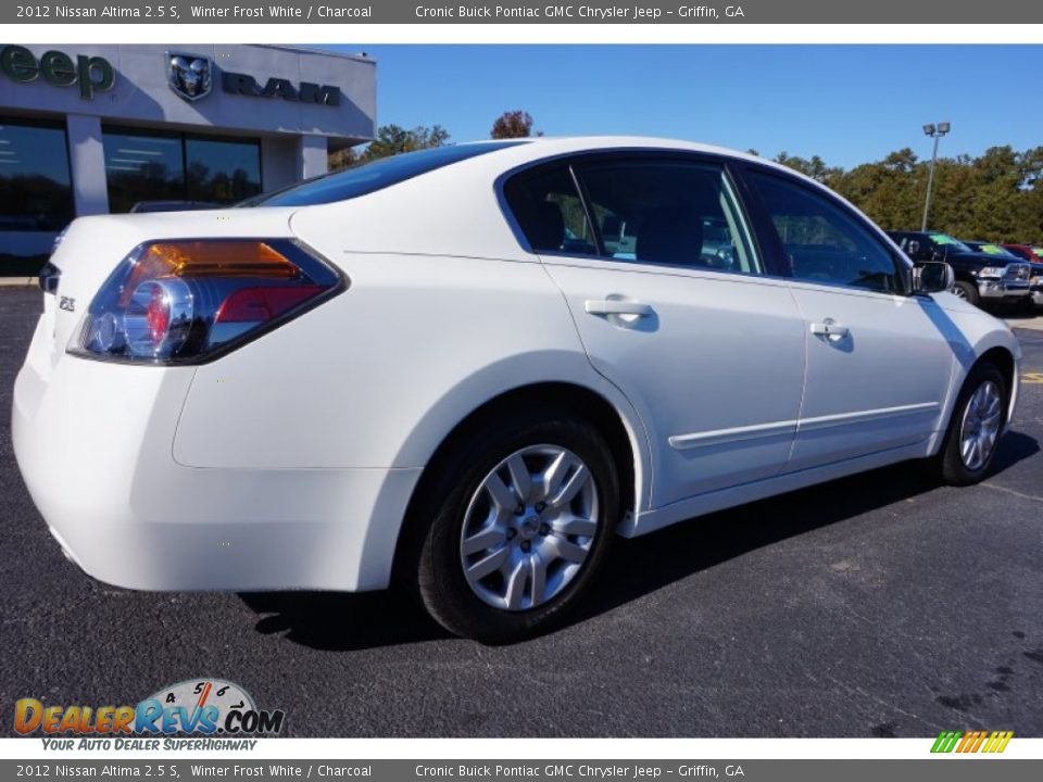2012 Nissan Altima 2.5 S Winter Frost White / Charcoal Photo #7