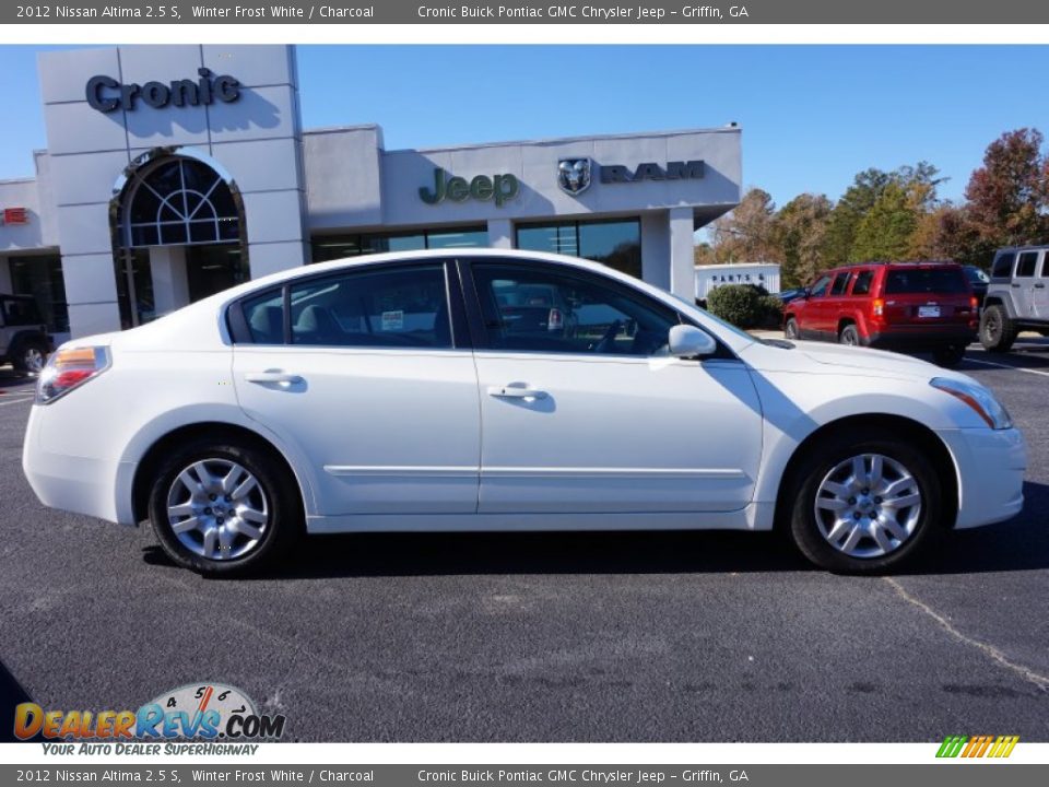2012 Nissan Altima 2.5 S Winter Frost White / Charcoal Photo #8
