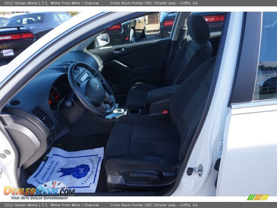 2012 Nissan Altima 2.5 S Winter Frost White / Charcoal Photo #9