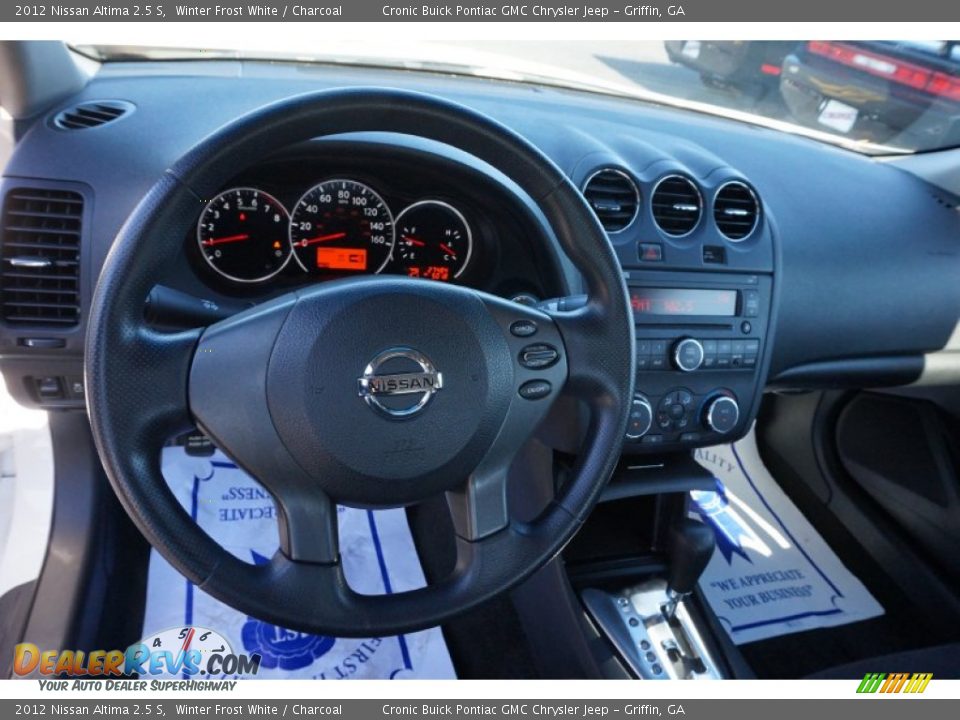 2012 Nissan Altima 2.5 S Winter Frost White / Charcoal Photo #10