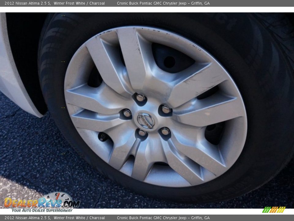 2012 Nissan Altima 2.5 S Winter Frost White / Charcoal Photo #12
