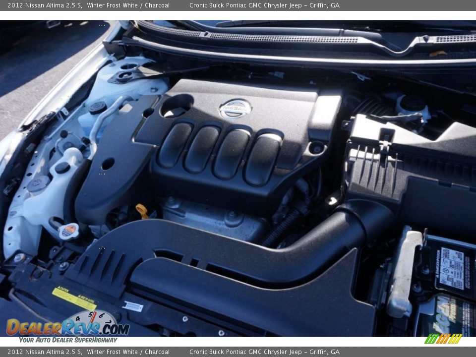 2012 Nissan Altima 2.5 S Winter Frost White / Charcoal Photo #13