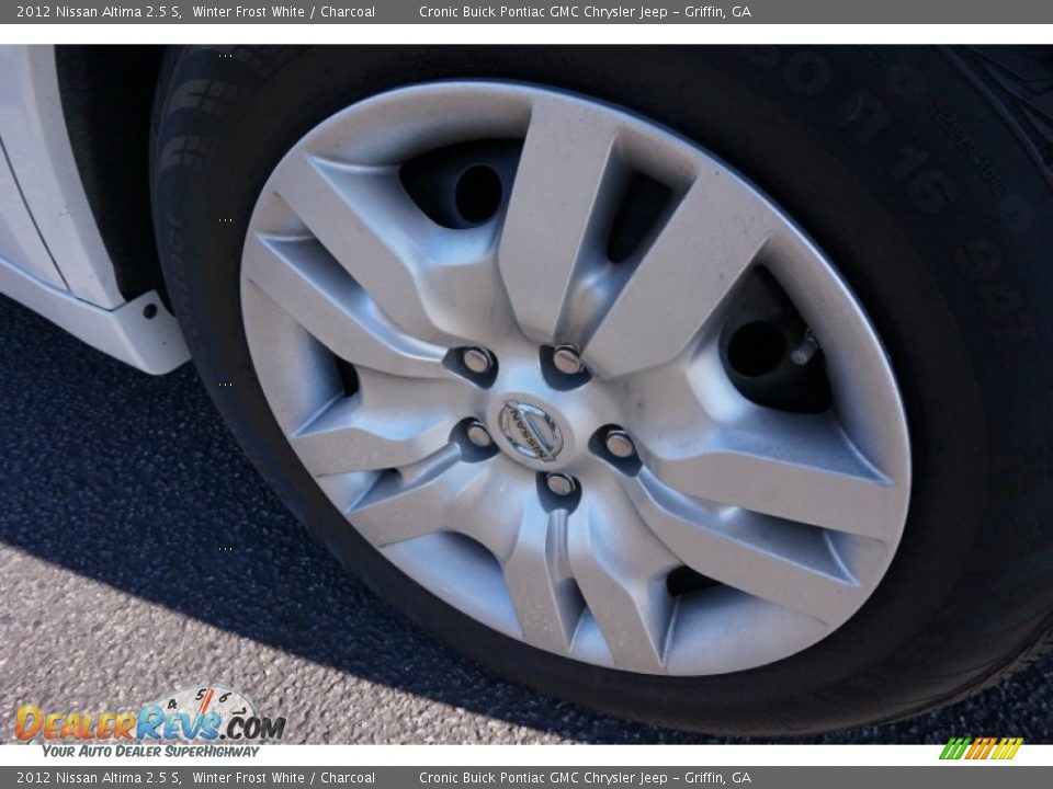 2012 Nissan Altima 2.5 S Winter Frost White / Charcoal Photo #15