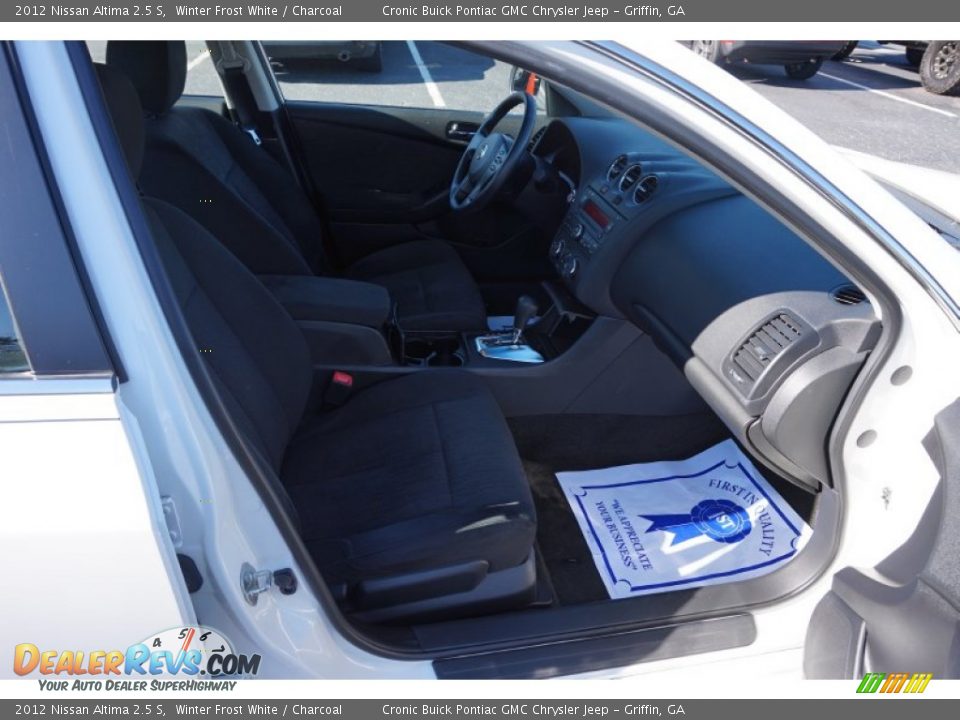 2012 Nissan Altima 2.5 S Winter Frost White / Charcoal Photo #17